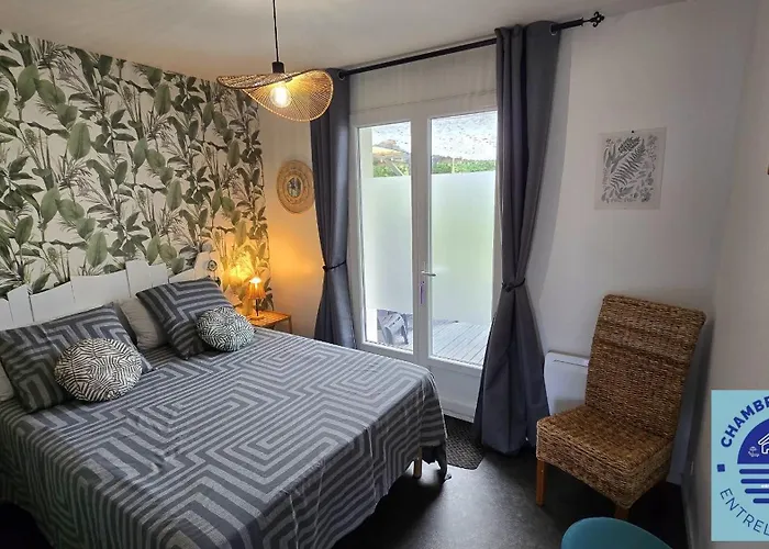 Entrelac&ocean3 - Entree Et Terrasse Privee ベッド・アンド・ブレックファスト *